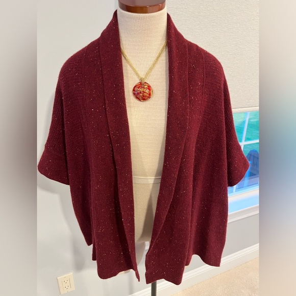 Cashmere open front cascade vest - Picture 1 of 7